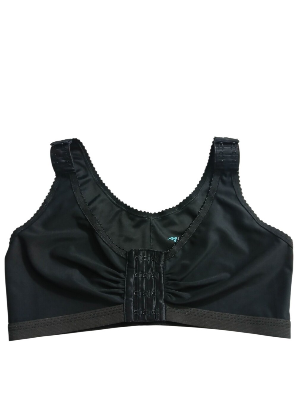 Black Front-Closure Comfort Bra